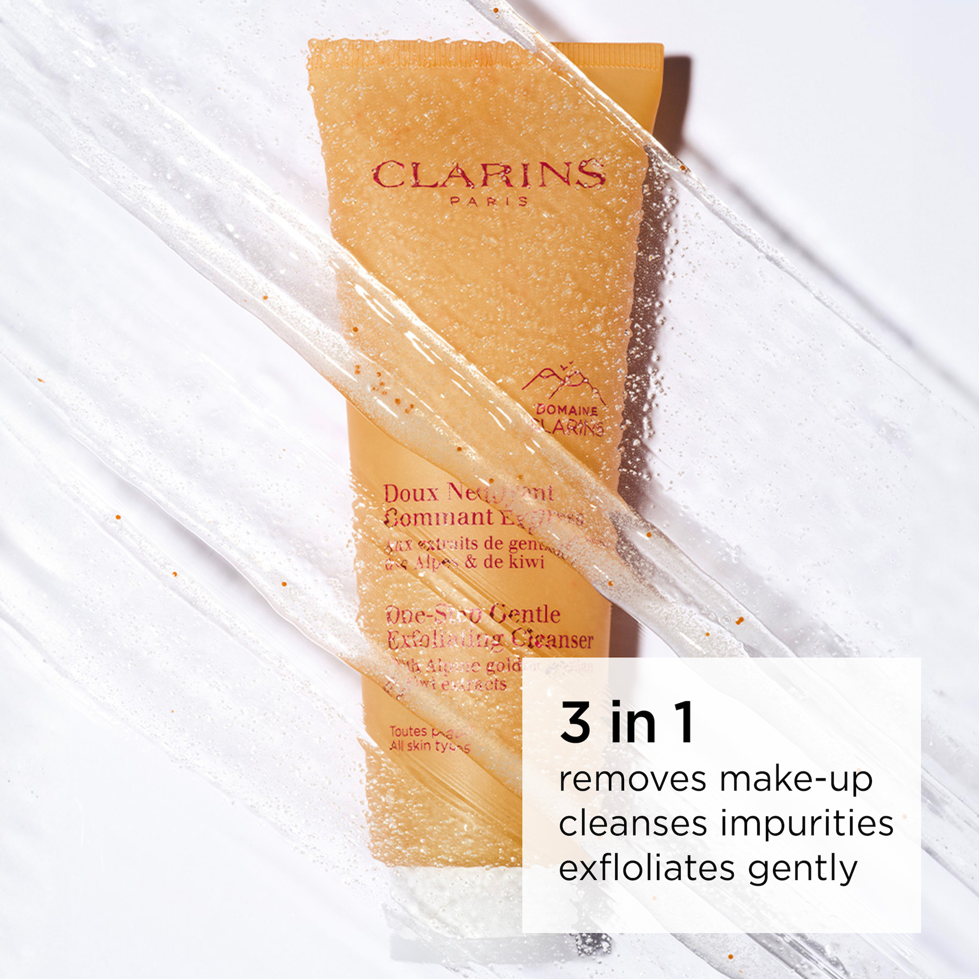 Demachiant exfoliant delicat într-un singur pas 125 ml - Clarins