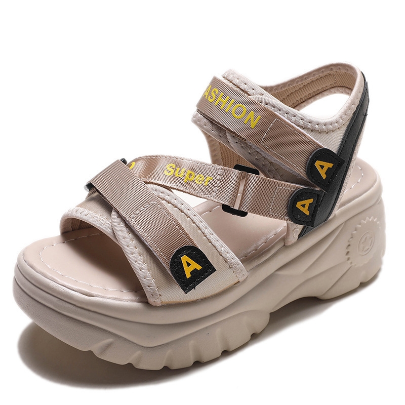 Sandali con plateau da donna 2021, scarpe estive con fibbia, ciabatte, sandali casual da donna, scarpe sportive estive, sandalia mujer 2021