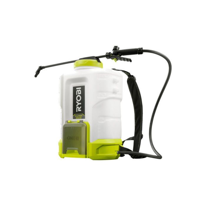 RYOBI - 18V Rugsproeier - tot 6,2 bar - debiet 1 l/min tot 1,8 l/min - 15 L tank - verkocht zonder accu - RY18BPSB-0