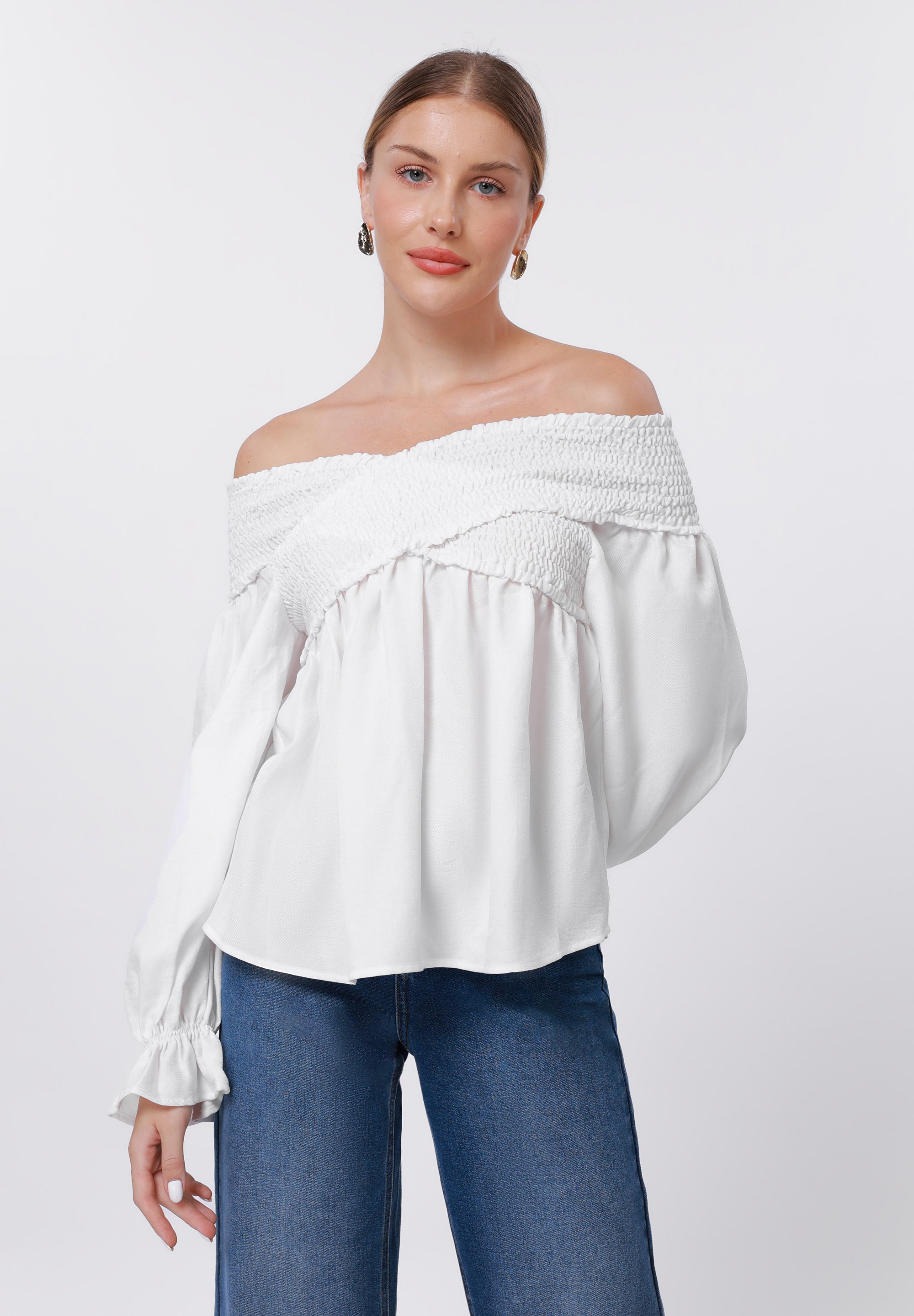 Anna Field Bluse - weiß