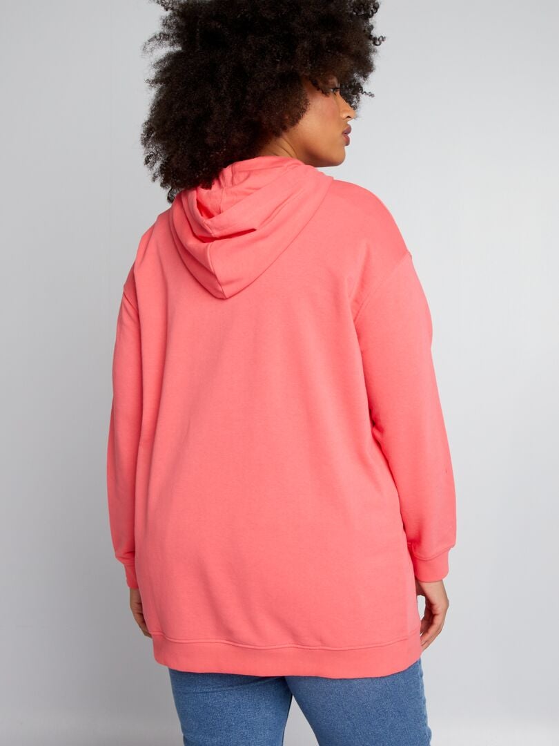 Lange hoodie - ROZE