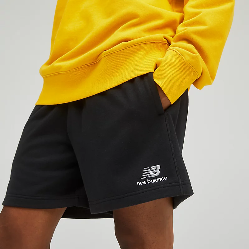 Unisex badstof shorts Uni-ssentials – ZWART