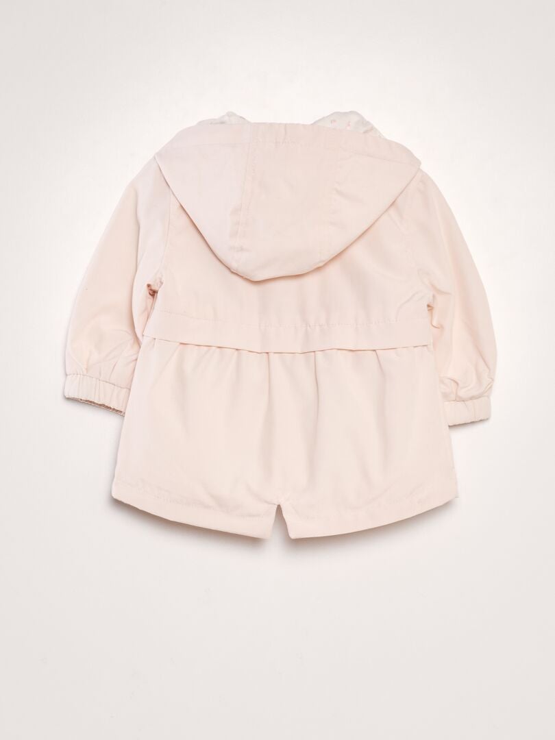 Microfiber parka met capuchon - ROZE