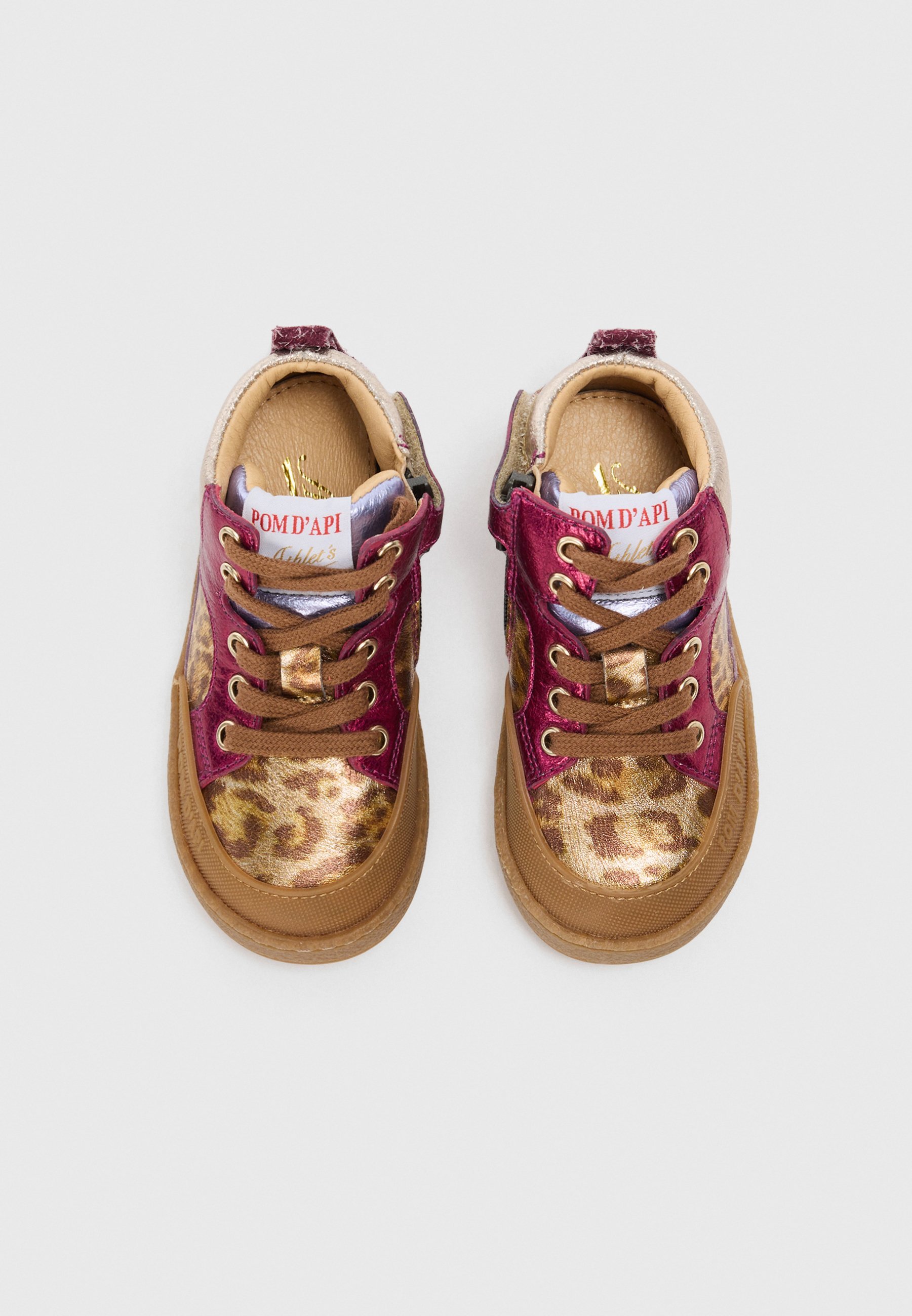 POM D'API MOUSSE BUMP UNISEX - Hoge sneakers - leo/fuchsia