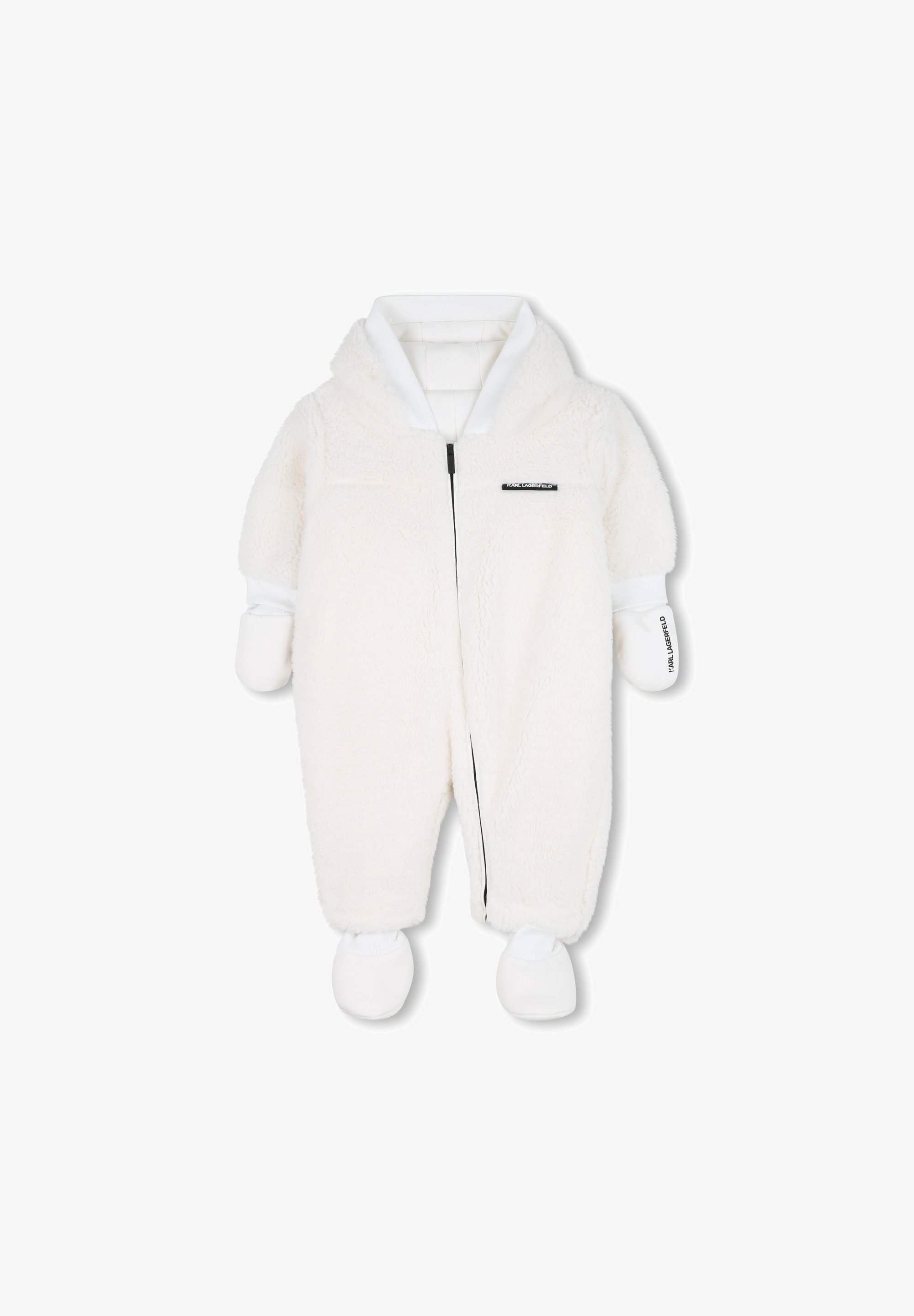 KARL LAGERFELD KIDS TUTTA IN UNO - Tuta da notte - bianco sporco