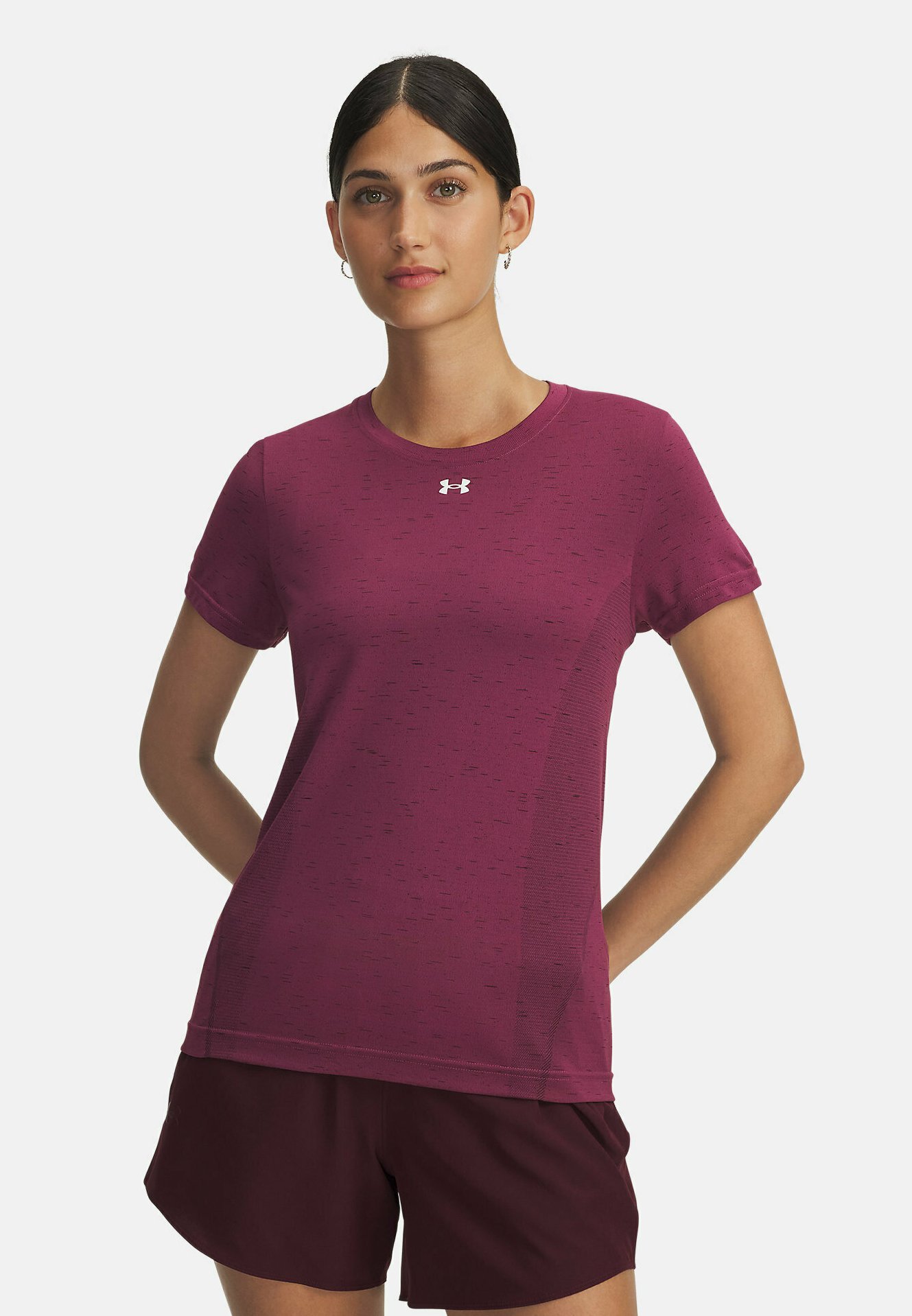 Under Armour VANISH SEAMLESS - T-shirt sportiva - fucsia crepuscolo