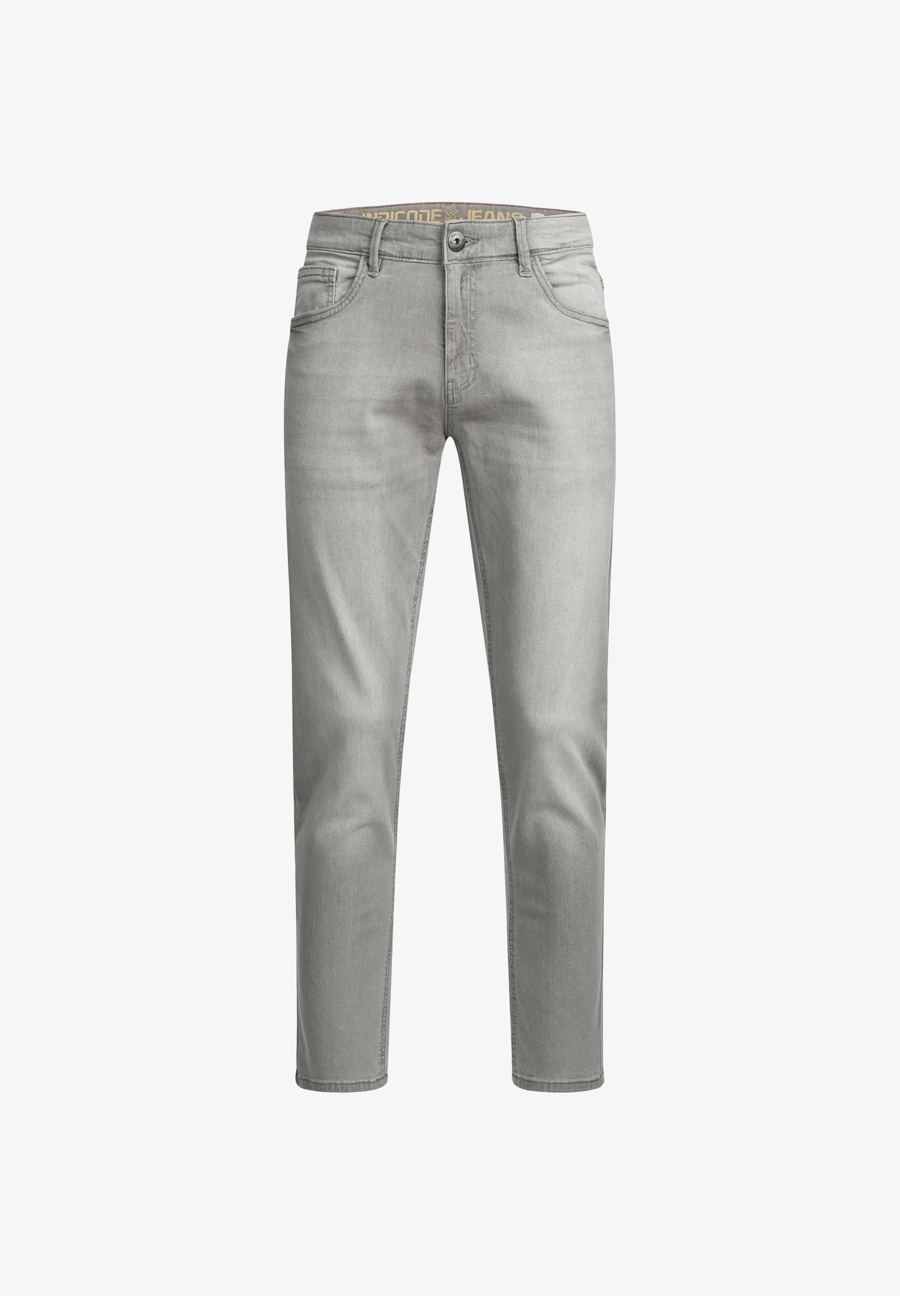 INDICODE JEANS SANTINO - Slim fit jeans - lichtgrijs