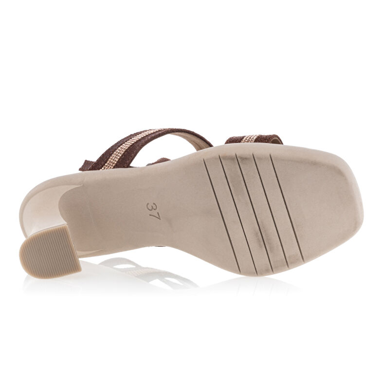 Sandalias marrones para mujer / Zapatos de punta abierta
