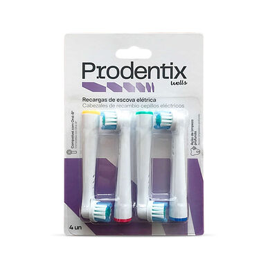 Prodentix sähköhammasharjan täyttöpakkaukset Prodentix syväpuhdistushammasharjan täyttöpakkaukset 4 kpl 4 kpl