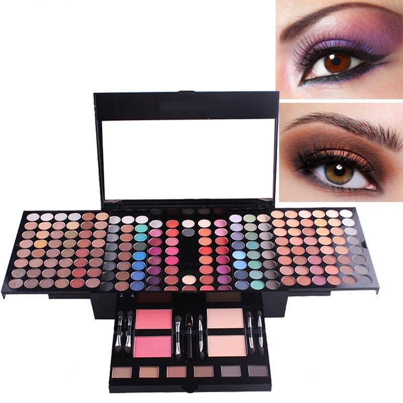 Conjunto de Maquiagem Piano - Kit Completo com 180 Cores de Sombras e Espelho.