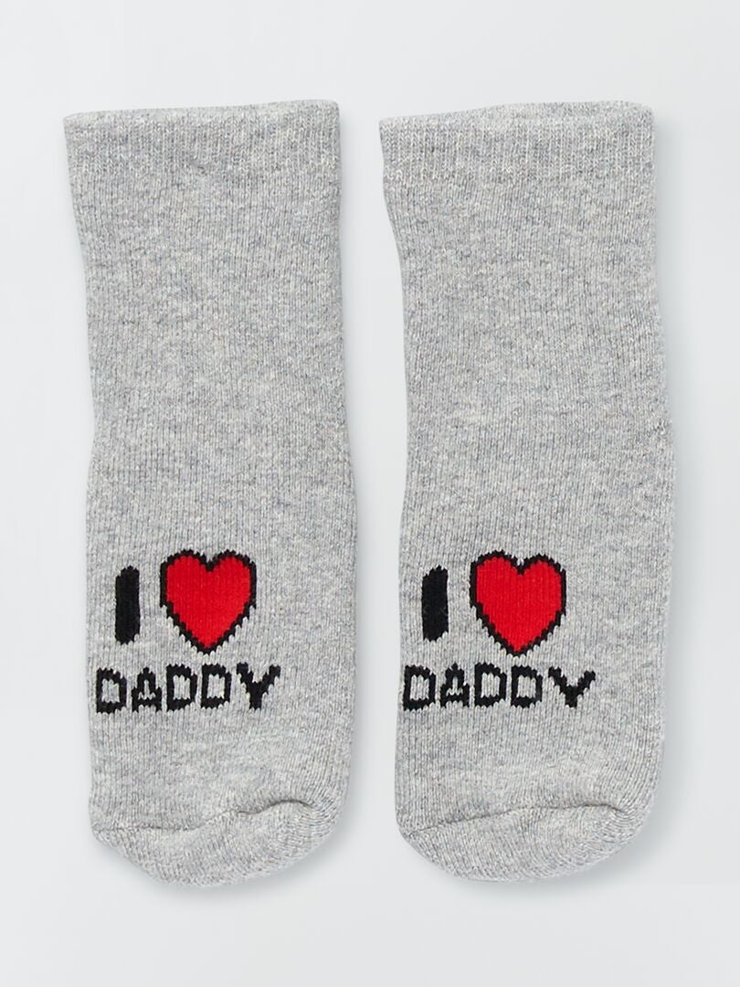 Conjunto de 2 pares de calcetines de punto bouclé - amor