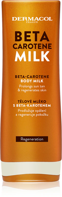 Leite corporal Dermacol Sun Beta Carotene para prolongar o seu bronzeado