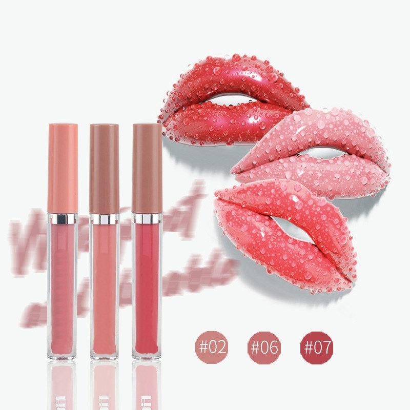 4 Sticks Rouge à Lèvres Liquide Mat Non Collant Brillant à Lèvres Longue Tenue Tube Fin Maquillage Cosmétiques TSLM1