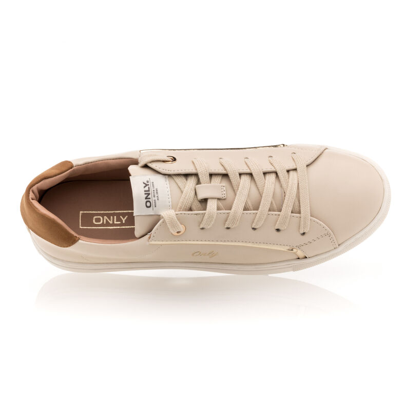 Sneakers / dames beige