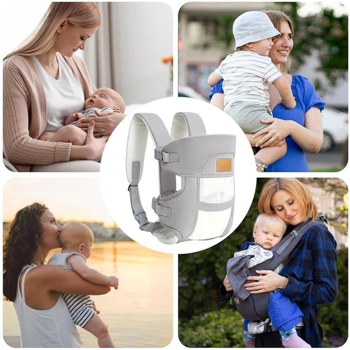 Lightweight Horizontal Baby Carrier – Adjustable, Ideal for Travel, Festivals, Hiking and City Outings – Comfortable and with Furniture Strap