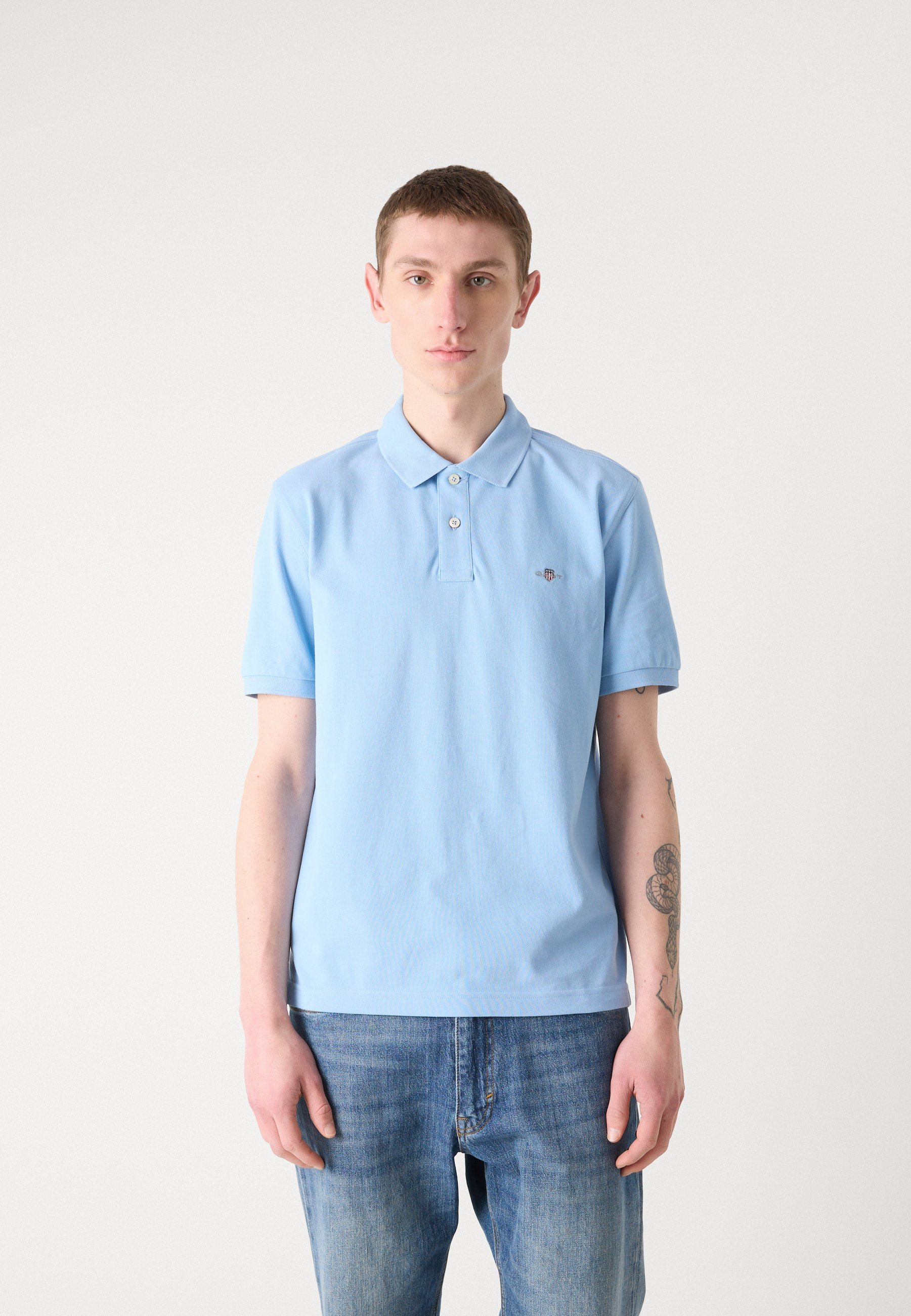 GANT ARCHIVE SHIELD - Poloshirt - capri blauw