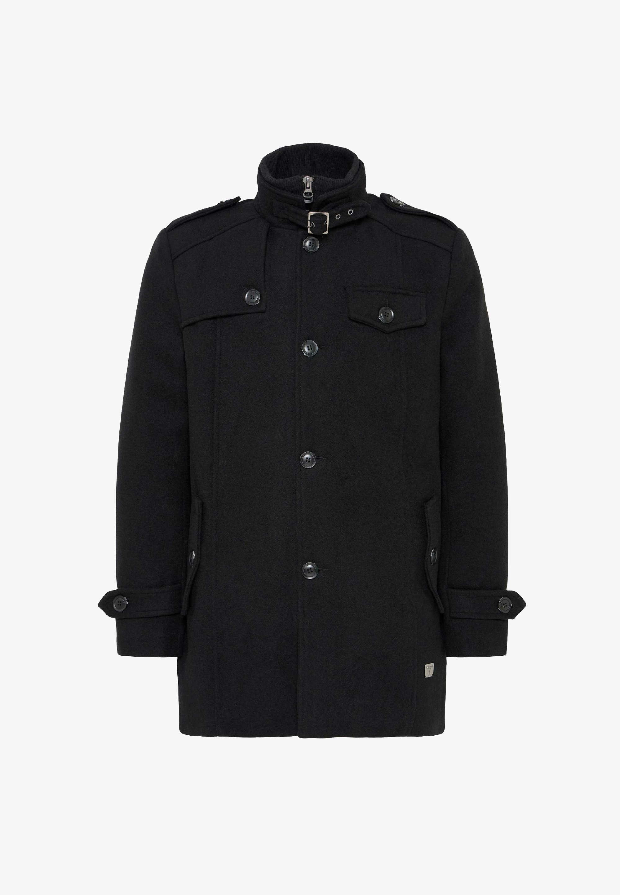 INDICODE JEANS IDBRANDAN - Cappotto corto - nero onice