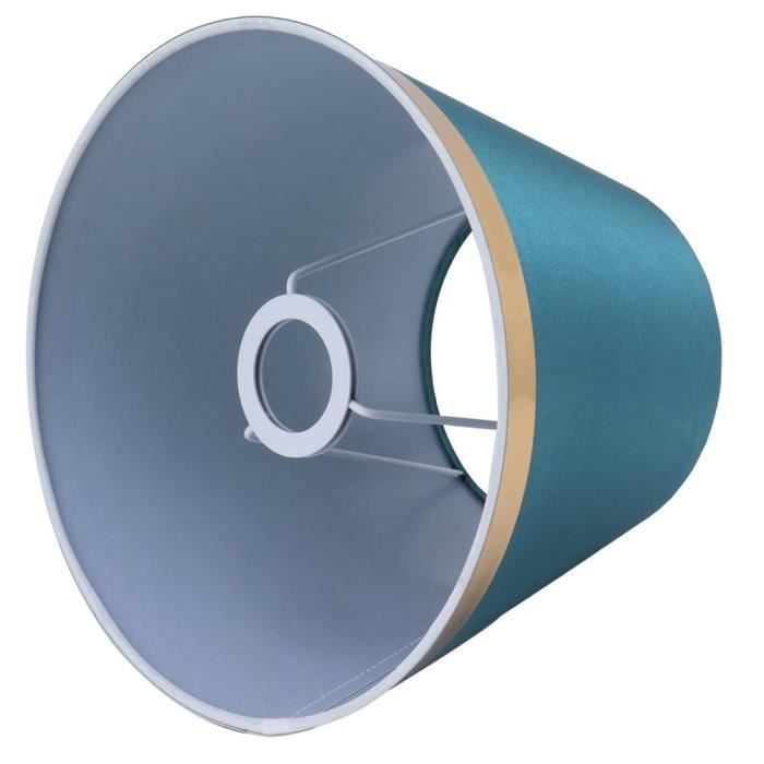 Fabric lampshade - LAN - Green - E27 - Clip-on installation - Classic style