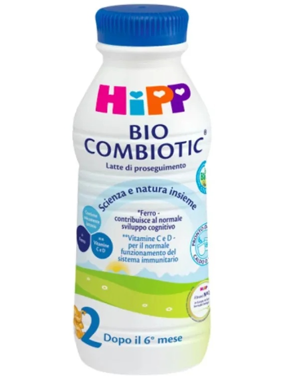 HIPP Hipp Bio 2 Lait de suite combiotique 470 ml, lait liquide prêt à l'emploi