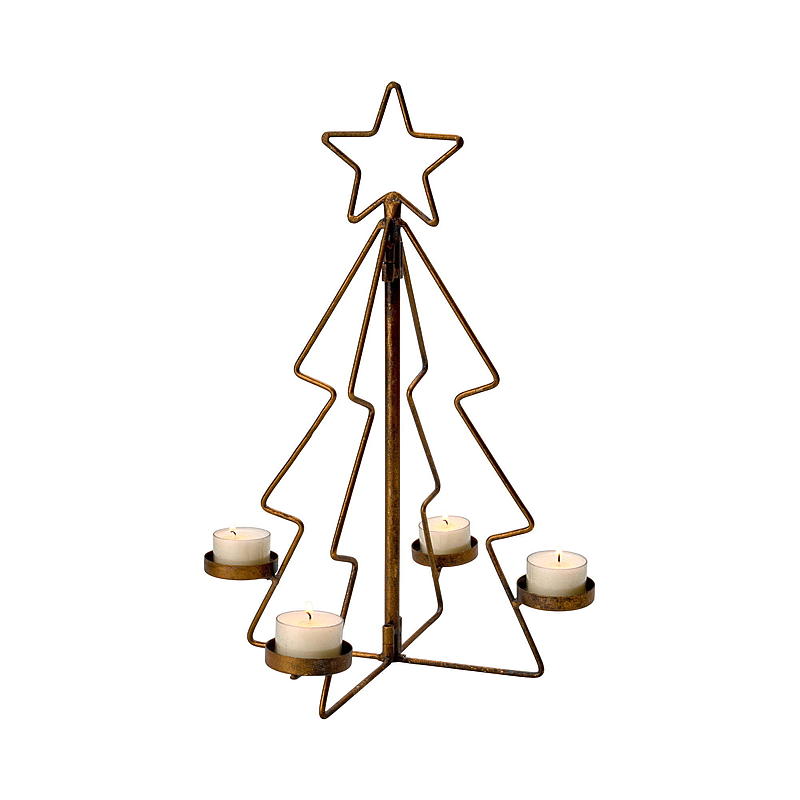 Hjem Lysestake 38,5 cm metall juletre