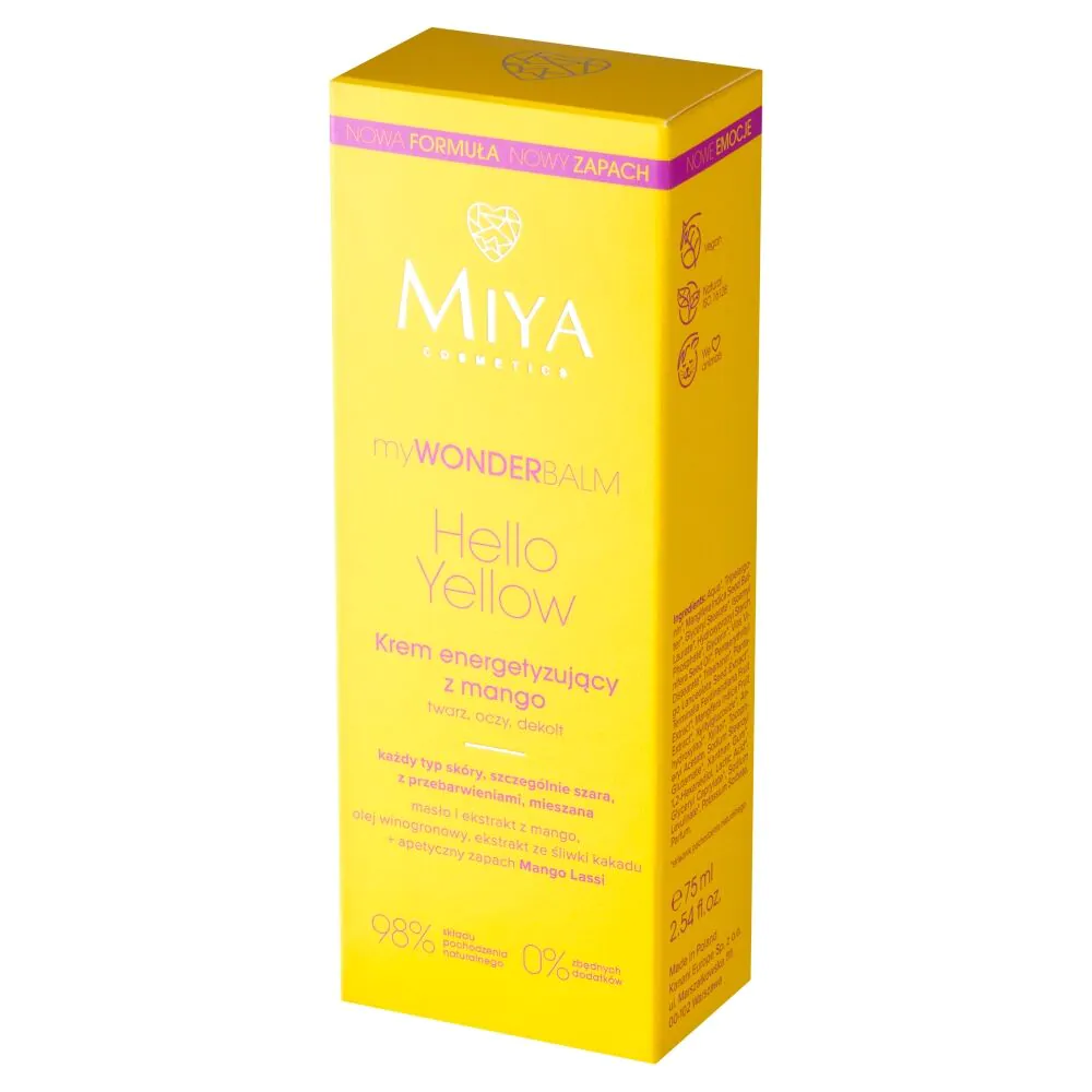 Miya myWONDERBALM Hello Yellow - Krem energetyzujący z mango 75ml