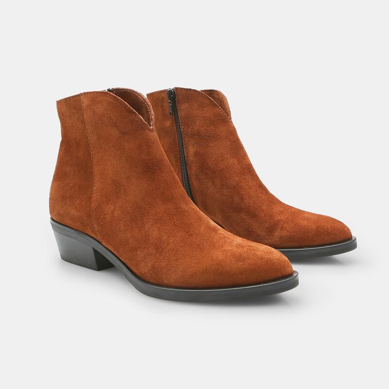 BATA damskie zamszowe botki Texan