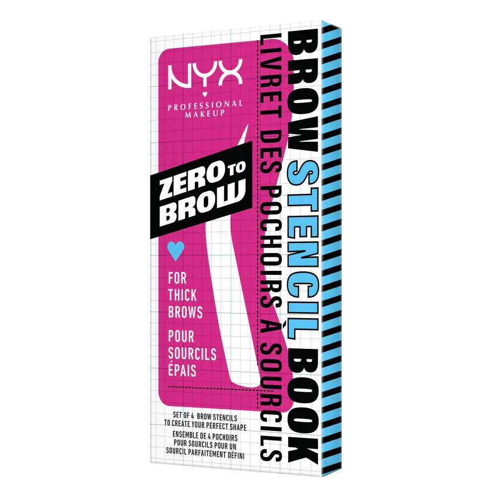 NYX Zero To Brow Szablon do brwi Thick Brow 4 szt.