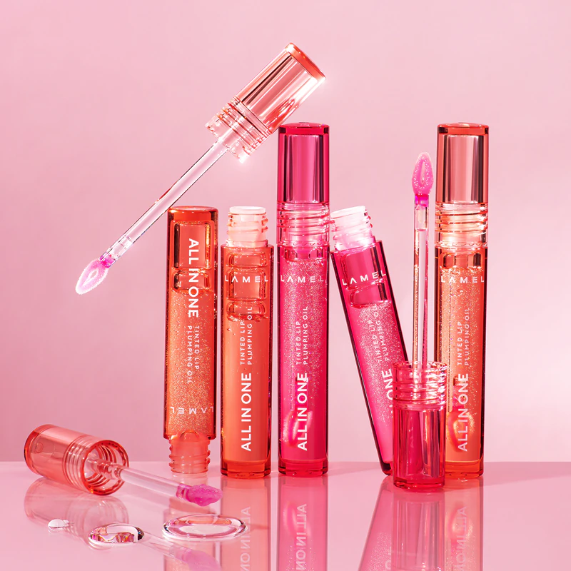 Óleo Labial Volumizador com Cor Tudo em Um LAMEL