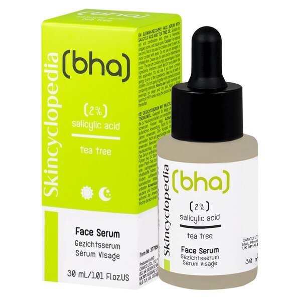 Skincyclopedia 2% salicilskābes tējas koka sejas serums<br>30ml