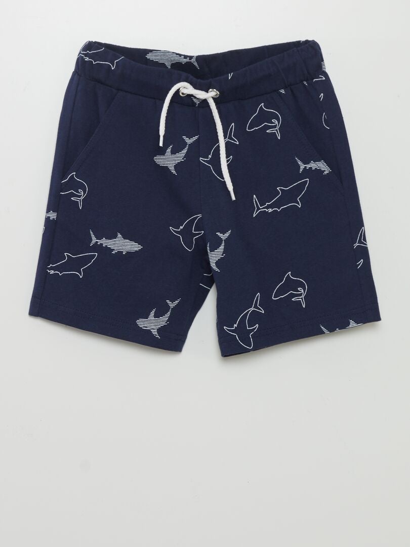 Set van 3 jersey shorts - BLAUW