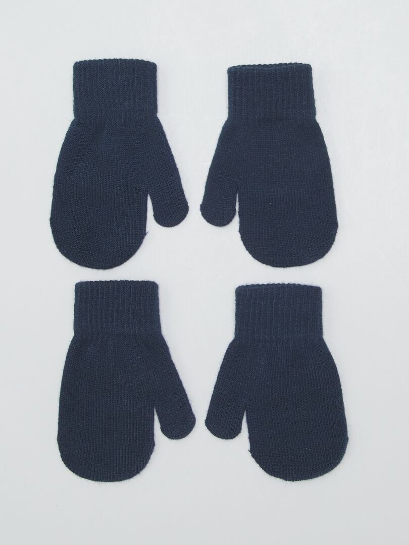 Conjunto de 2 pares de luvas - AZUL