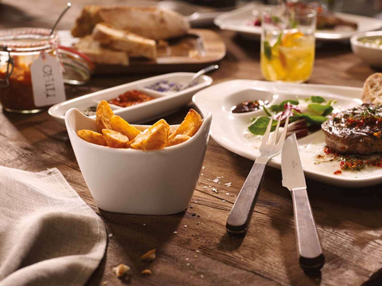 Sada príborov Villeroy & Boch na pizzu a steak, 2-dielna; Texas - 1-dielna