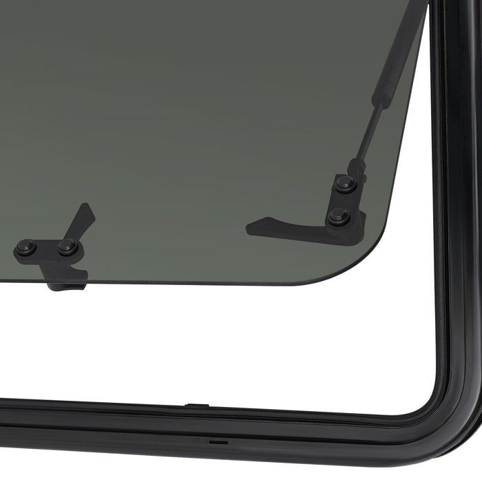 Extended Aluminum Alloy Framed Window - 80x50cm - Rounded Corner Camper Window - RV Window