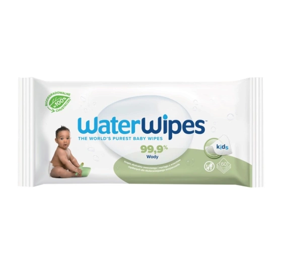 WaterWipes Kids biodegradowalne teksturowane chusteczki nawilżane 60 sztuk