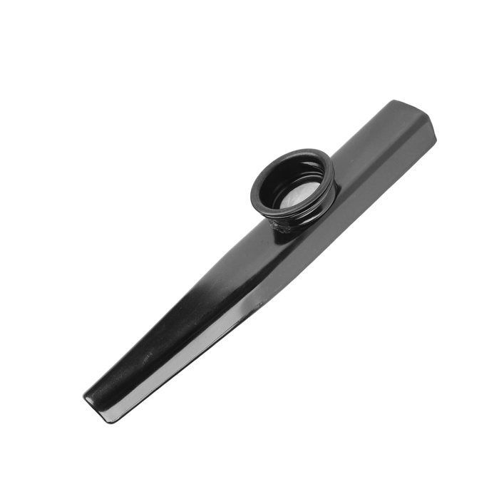Kazoo portátil SALALIS, Kazoo de metal, Kazoo ligero de aluminio, Kazoo portátil, Compañero de guitarra, Instrumento de flauta, Instrumento de ukelele, Negro