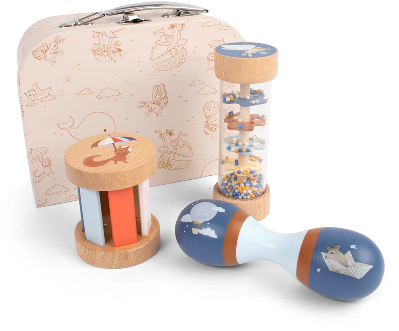 Conjunto de Brinquedos Sensoriais de Madeira FILIBABBA: Meu Primeiro Conjunto de Brinquedos Sensoriais para Crianças