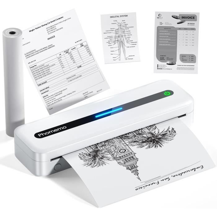 A4 Thermal Printer - PHOMEMO - M832 - Portable - Inkless - Bluetooth