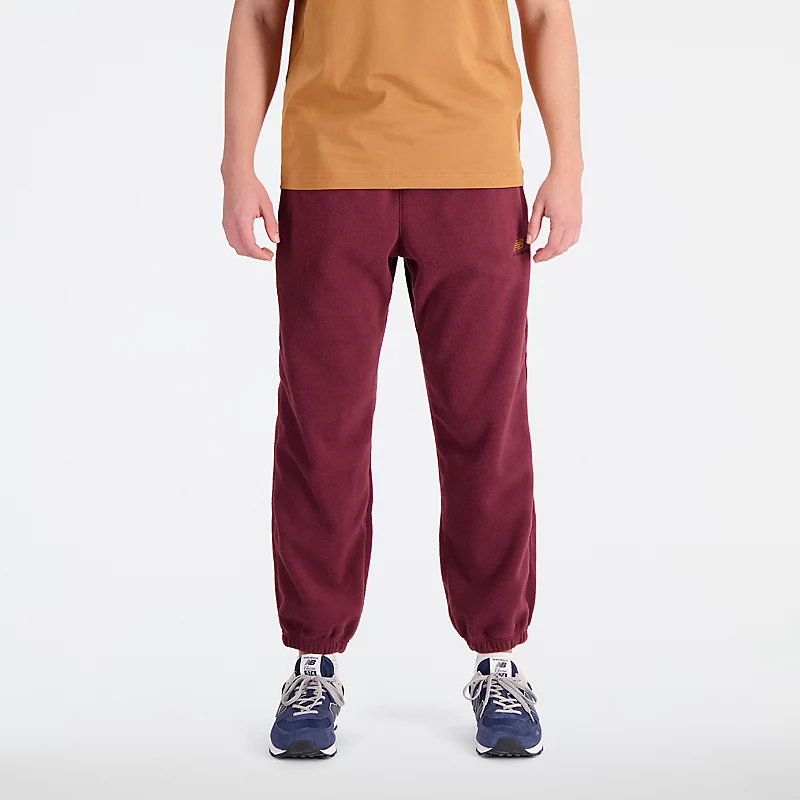 Herren-Fleece-Sporthose - NB BURGUNDY