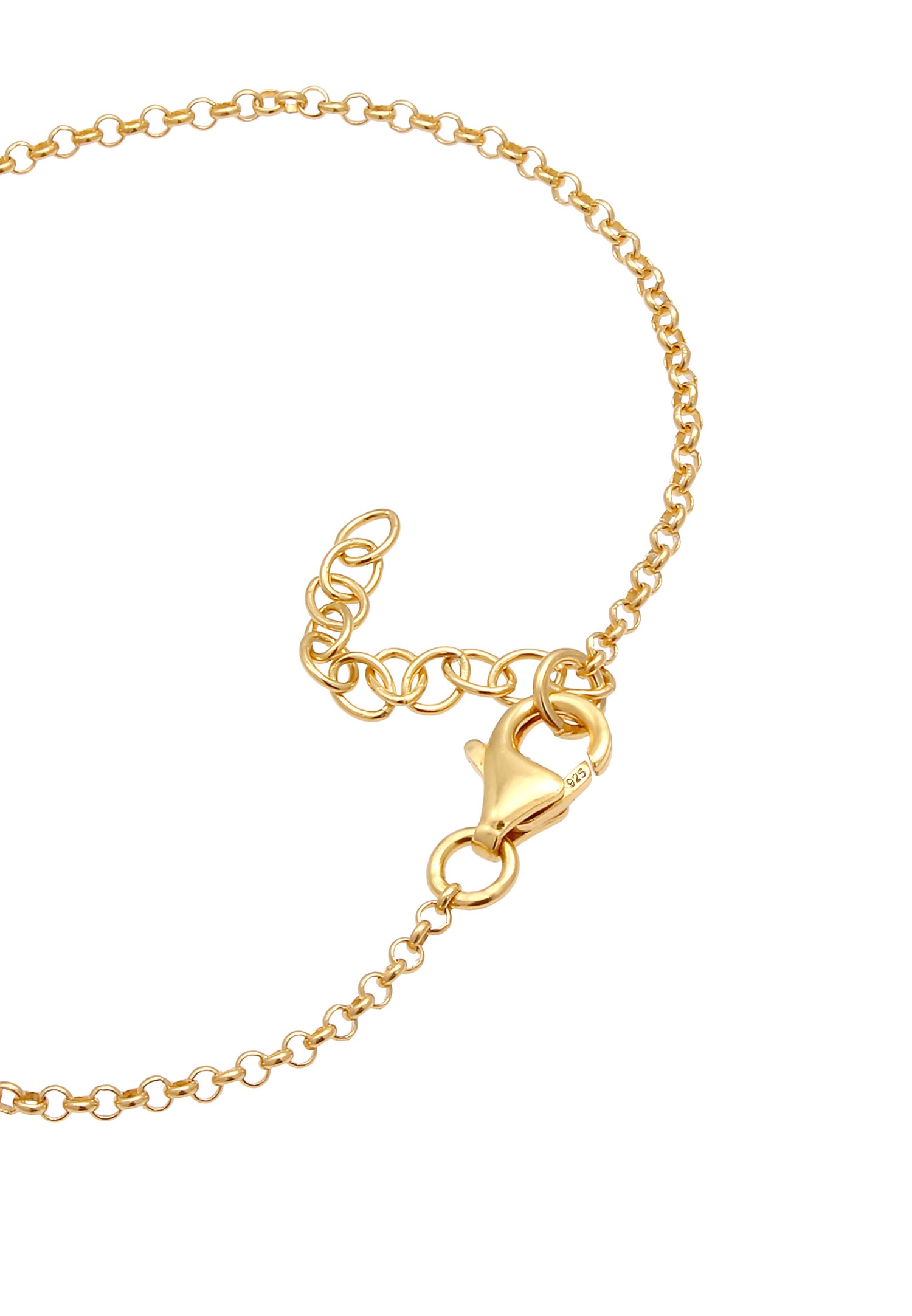 Elli Symbole de l'infini féminin avec cristal de zircone en 925/1000 argent massif