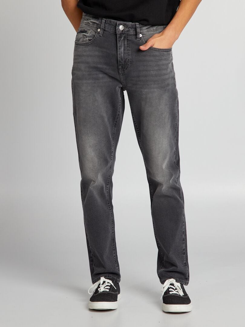 Slim fit 5-zakken denim broek - grijs