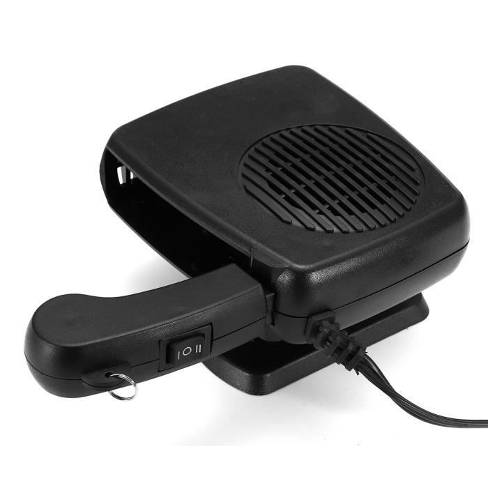 Calefactor para coche 2 en 1 de 200 W: ventilador, desempañador y descongelador de parabrisas, 12 V CC.