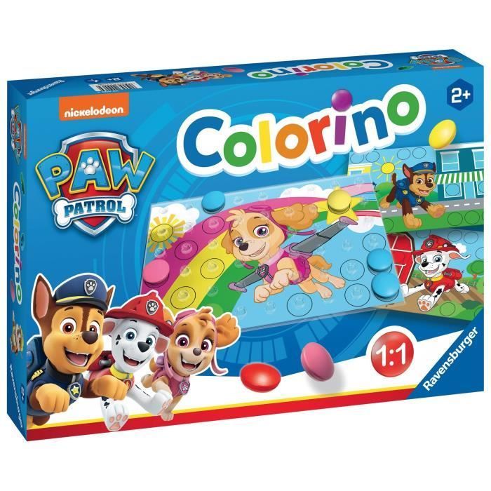 Colorino Paw Patrol, juego educativo, para mayores de 2 años, Ravensburger, Paw Patrol