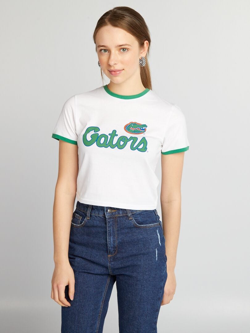 Gators crop-top - wit