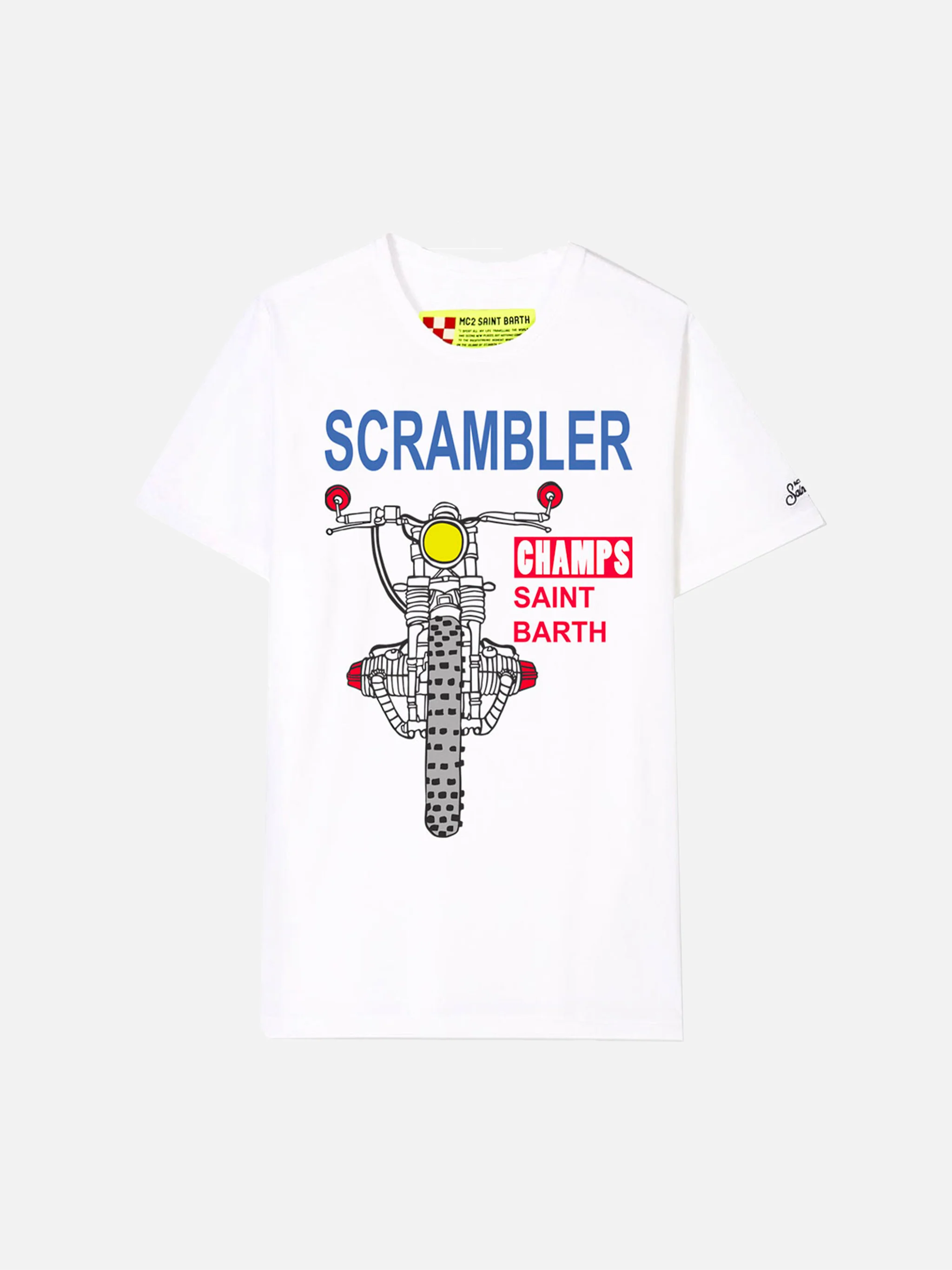Scrambler T-shirt van wit katoen