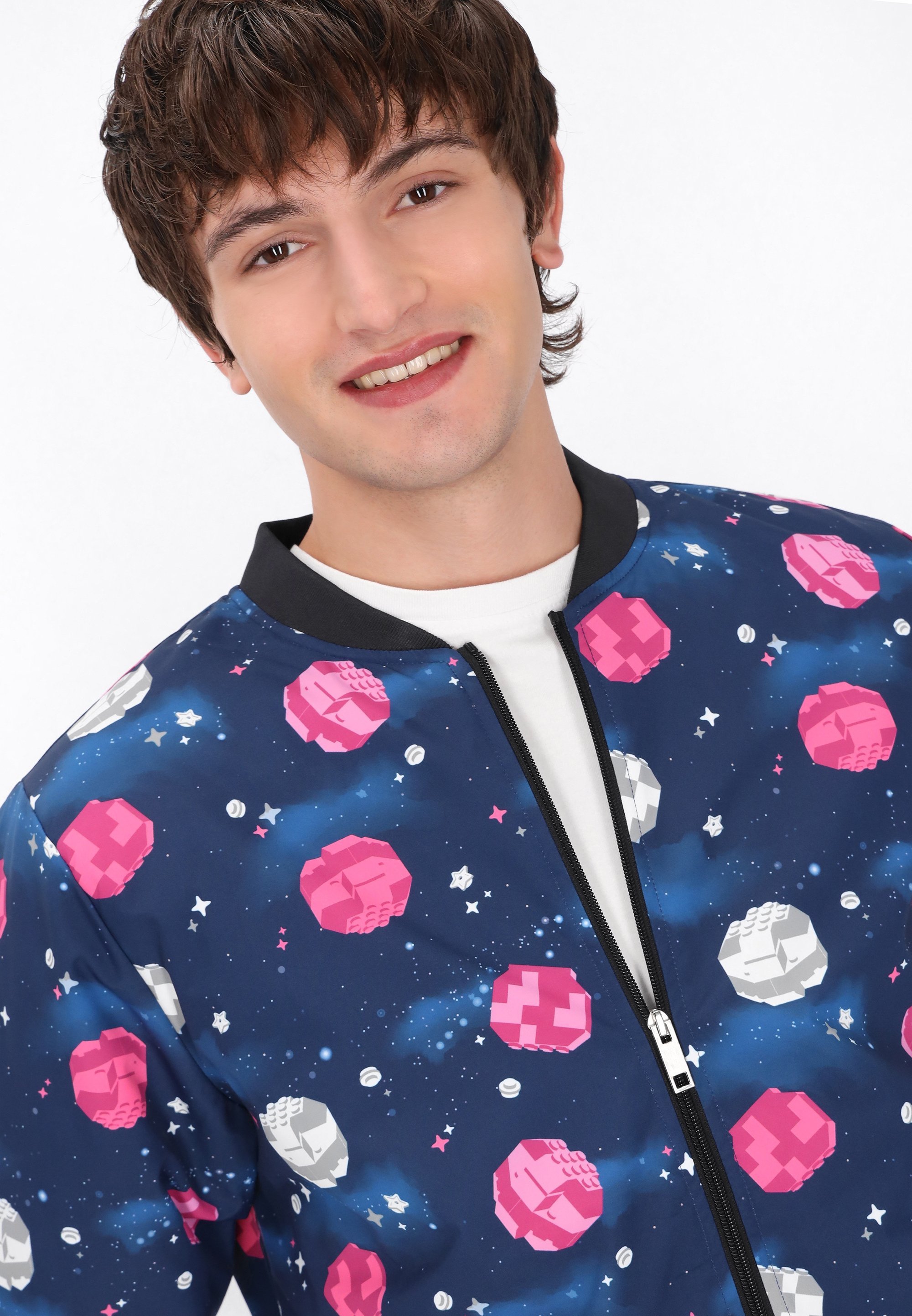 Blouson aviateur Mo - bleu marine multicolore