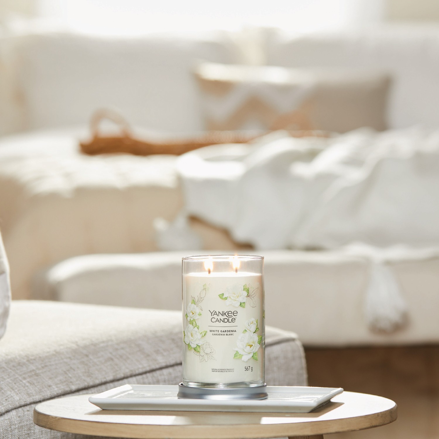 YANKEE CANDLE Grand Gobelet Gardenia Blanc