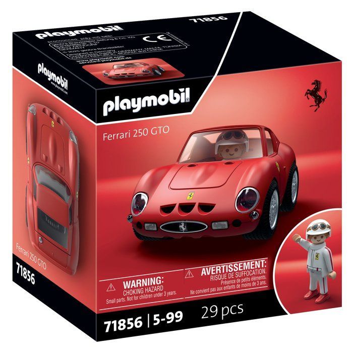 Playmobil 71856 Ferrari 250 GTO, Playmobil voiture Icon Cars, Classic Cars, 29 pièces, Kidulte, Dès 14 ans
