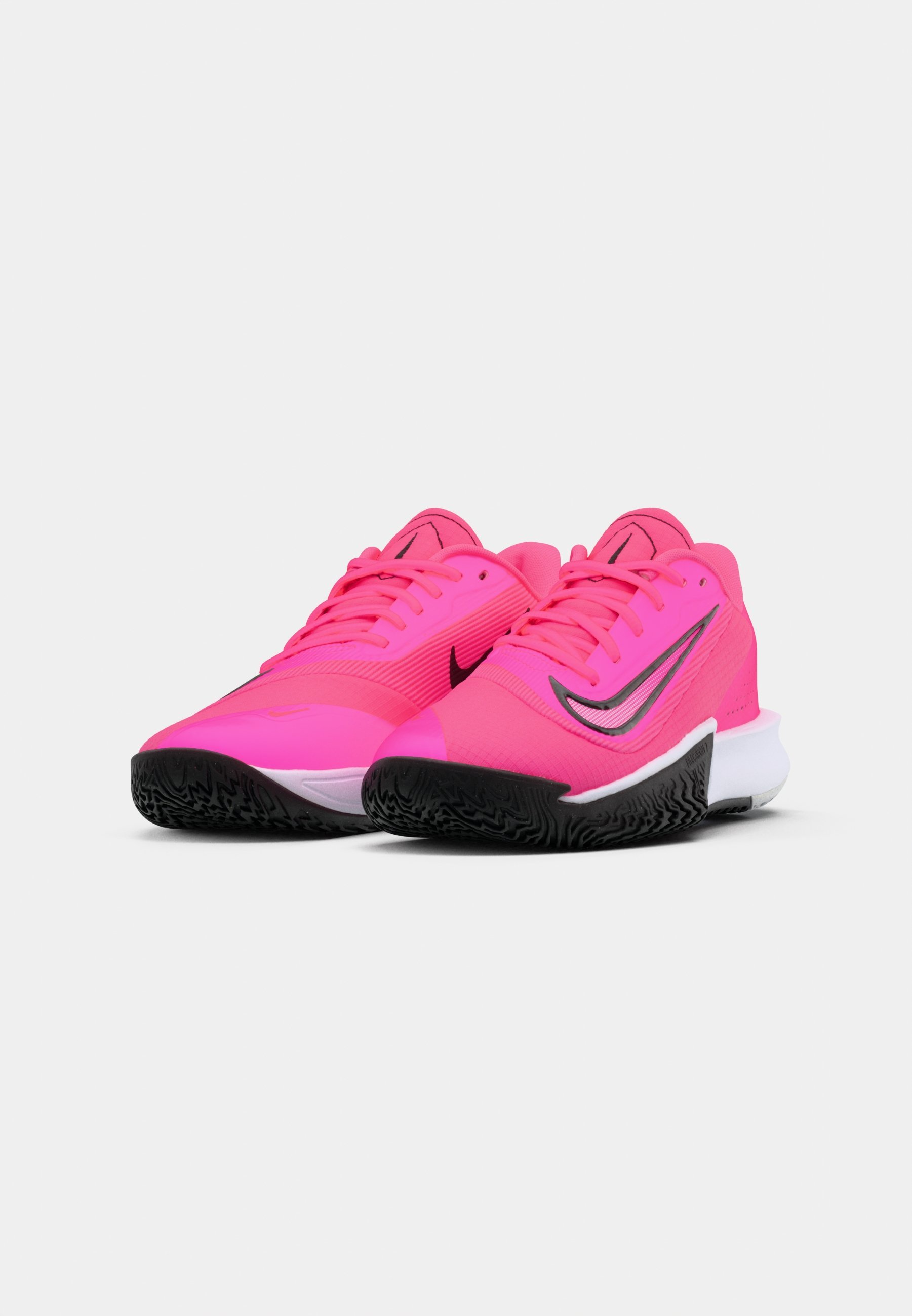 Nike Performance PRECISION VII - Chaussures de basketball - rose vif/noir/blanc