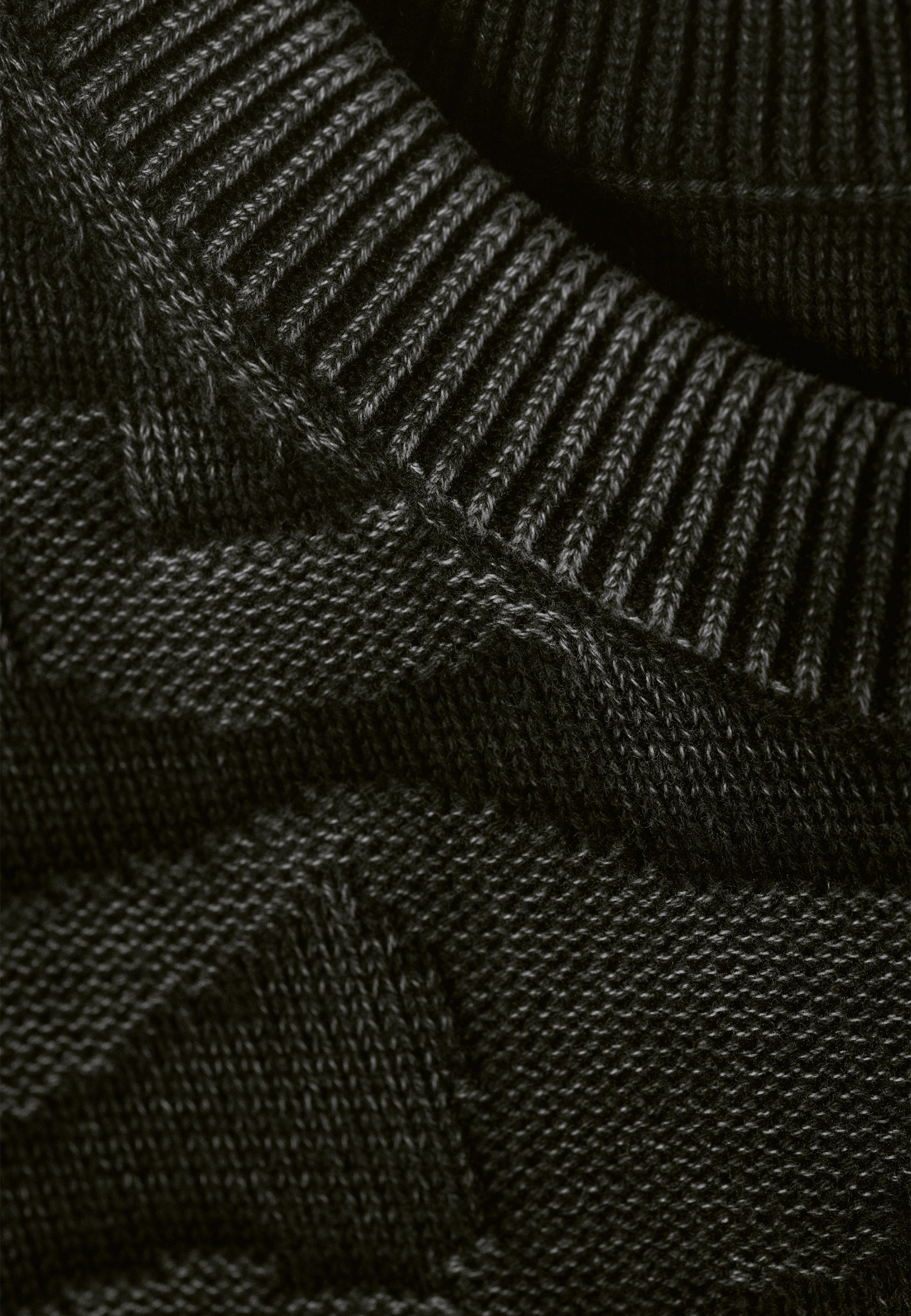 Maglione Weekday BOXY GRAPHIC - struttura nera