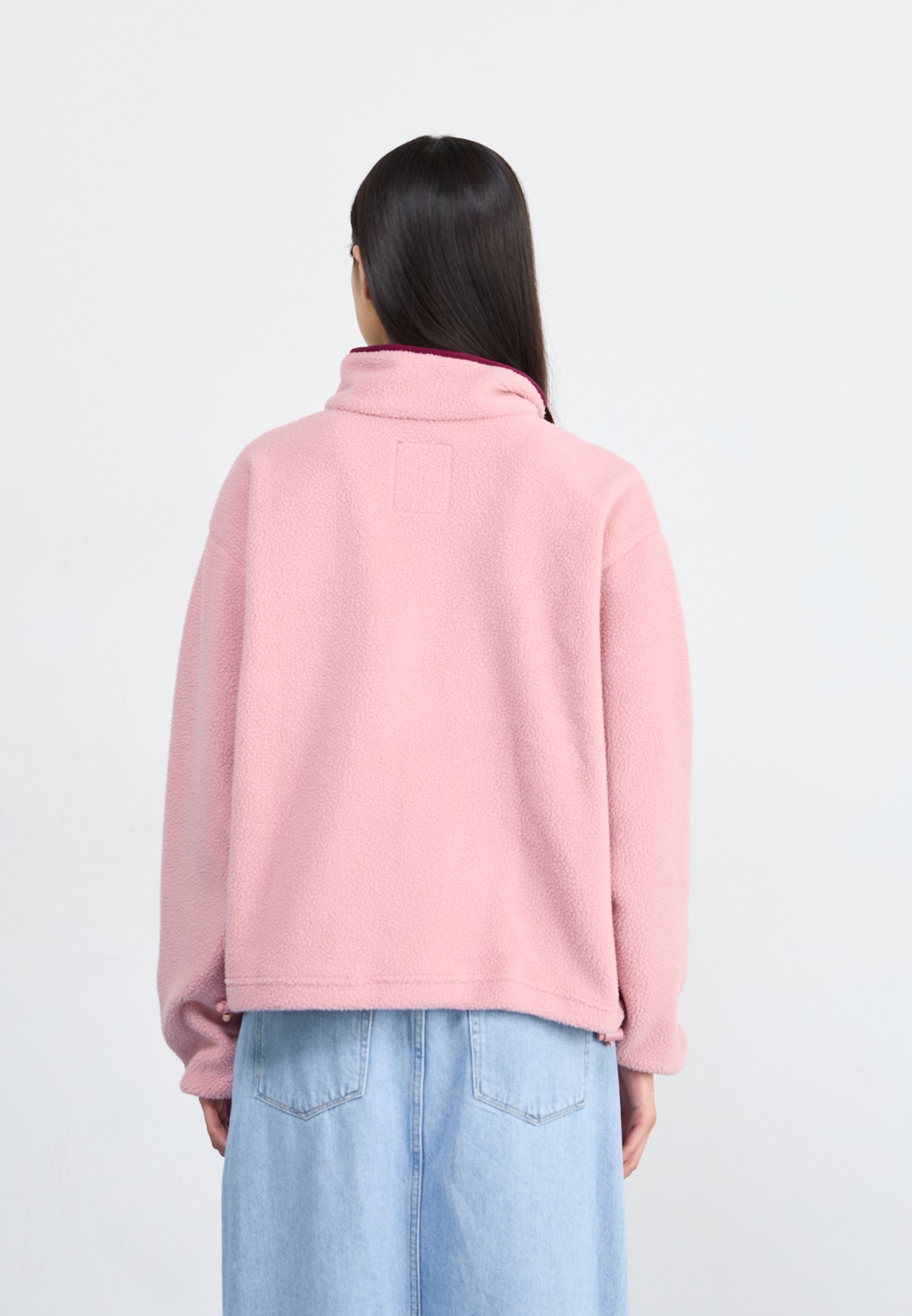 Pull polaire Columbia HELVETIA™ II CROPPED HALF SNAP - rose gomme/figue/bordeaux